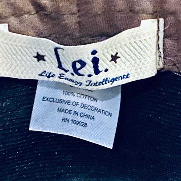 NWOT Brown Cotton Floral Band Fedora - Picture 8 of 8